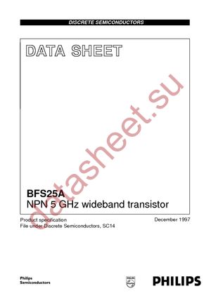 BFS25A T/R datasheet  